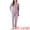 Purple, variant on DARING DIVA Women's Cotton Ribbed Pullover V-neck Tops with Bottoms Pajama Sets XS Pink