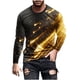 thumbnail image 1 of Blusas y camisas de manga larga y cuello redondo para hombre, camisetas casuales con estampado de moda y cuello redondo, blusas de licra de manga corta para hombre., 1 of 4