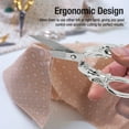 thumbnail image 4 of Ergonomic Sewing Cutting Shears, Vintage Embroidery Crafting Metal Scissors with Soft Handles and Fine Workmanship for Needlework Artwork, Embroidery Scissors with Stainless, 4 of 7