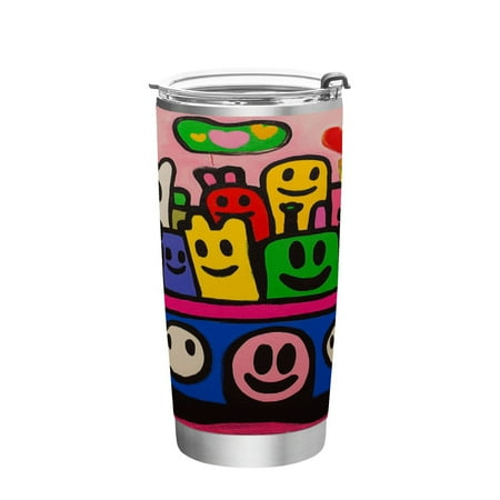 

20oz Straw Mugs with Handle and Straw Lid Sports Mugs Car Mugs Cartoon Characters in Various