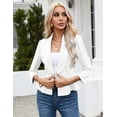 thumbnail image 3 of Black Blazer for Women Business Casual Outfits for Women Elegant Open Front Peplum Black Blazer Jacket, 3 of 9
