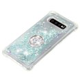 thumbnail image 5 of Funda para Samsung Galaxy S10 Plus con Brillo Líquido Flotante, Purpurina, Parachoques y Anillo Giratorio Soporte, 5 of 5