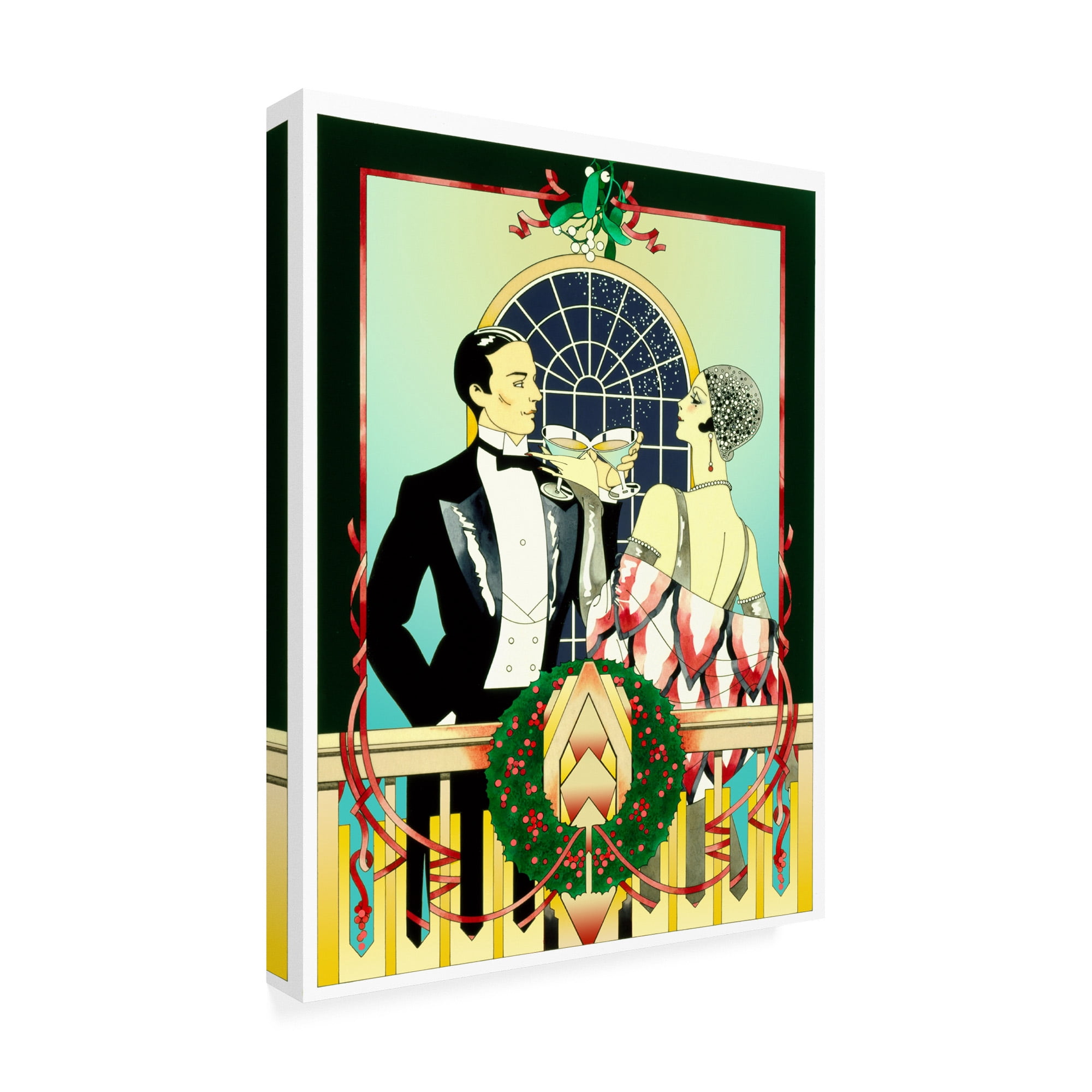 Trademark Fine Art 'Christmas Toast' Canvas Art by David Chestnutt