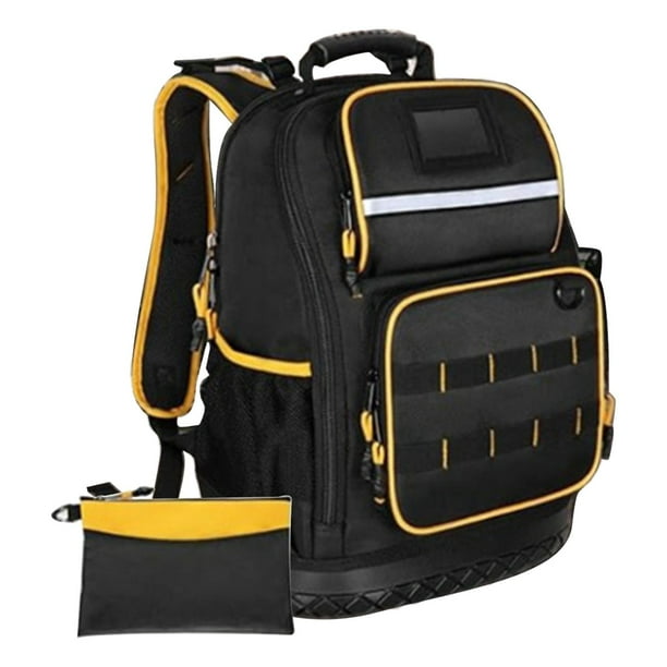 Mochila para herramientas de electricista, bolsa organizadora de herramientas duradera, bolsa de almacenamiento con múltiples bolsillos para trabajado