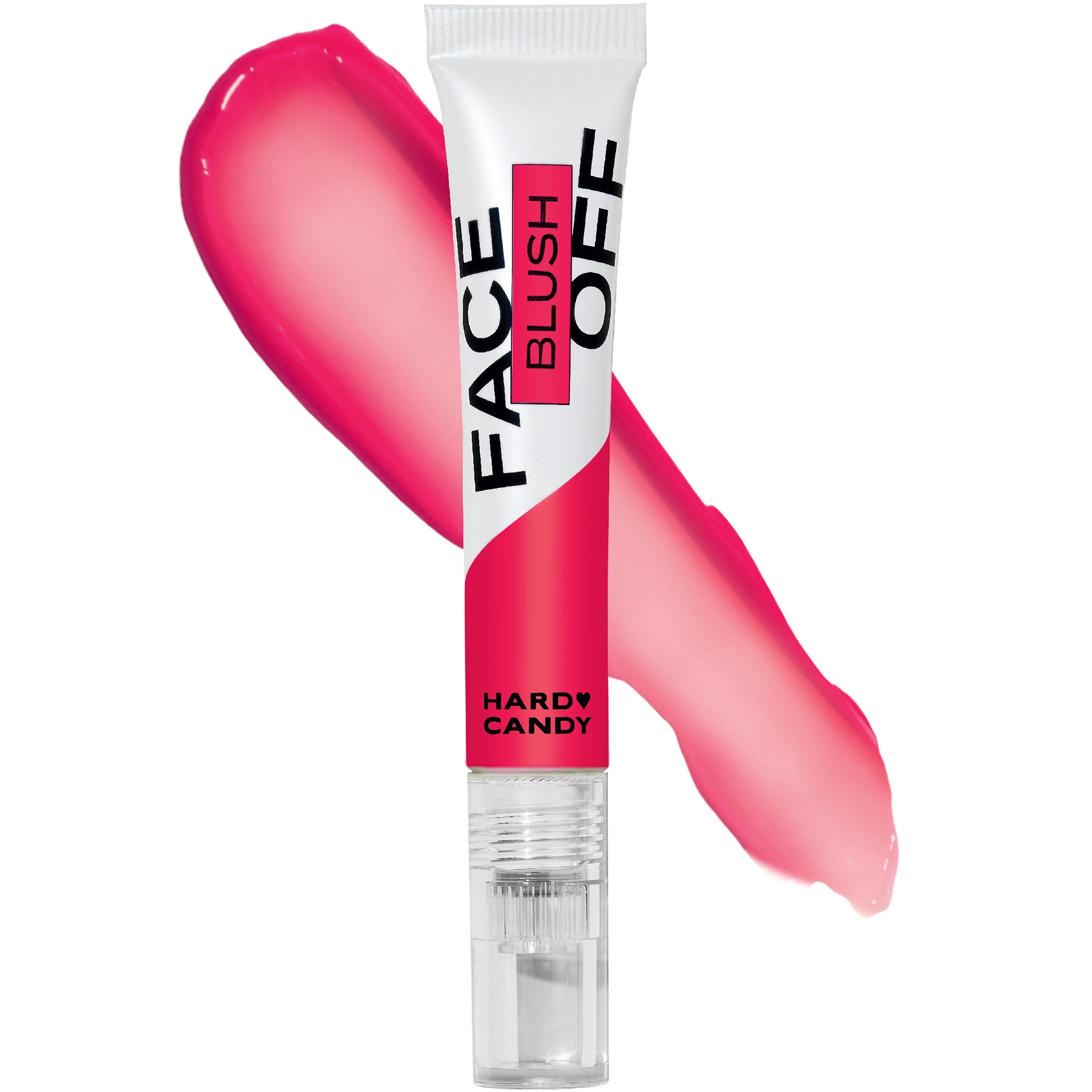 Hard Candy Face Off Blurring Blush, Buildable Liquid Cheek Color, Matte Finish, Hot Shot, Red