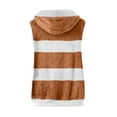 thumbnail image 5 of Lovskoo 2024 Womens Fuzzy Fleece Vest Cozy Sleeveless Winter Warm Vests with Pocket Zip Up Hooded Waistcoat Outerwear Brown, 5 of 6