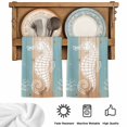 thumbnail image 5 of Coastal Sea Horse Kitchen Towels Set of 2, Summer Coral Ocean Vintage Wood Absorbent Dish Towels for Kitchen, Microfiber Hand Towel, Quick Drying Tea Towel for Cleaning Decorative Dishcloths, 5 of 7