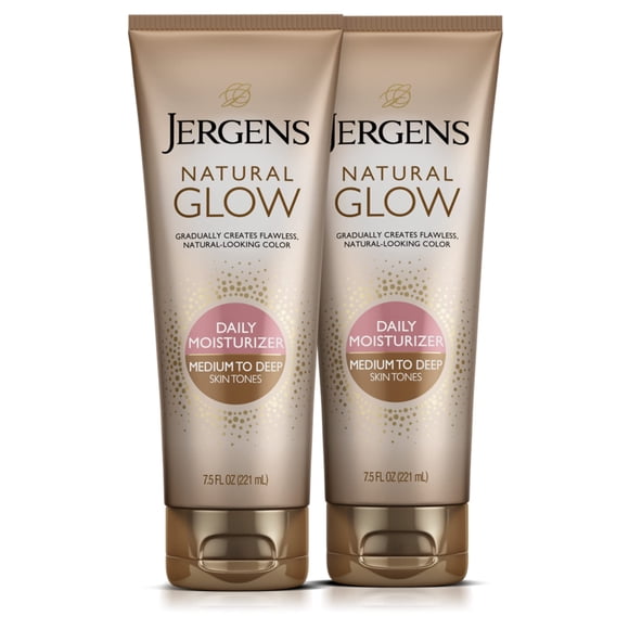 Loción autobronceadora Jergens Natural Glow Daily 225 ml (paquete de 2)