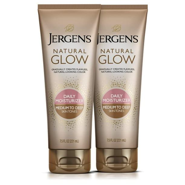 Loción autobronceadora Jergens Natural Glow Daily 225 ml (paquete de 2)