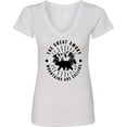 thumbnail image 3 of Inktastic The Great Smoky Mountains Are Calling Women's V-Neck T-Shirt, 3 of 5