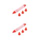 thumbnail image 4 of Wosthever Cake Piping Pen Silicona Reutilizable Floración Escritura Pluma DIY Herramienta de decoración para hornear Rojo 2piezas, 4 of 6
