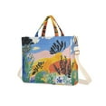 thumbnail image 7 of FORMRS Womens Corduroy Tote Bag Crossbody Shoulder Handbag with Pocket, Colorful Landscape, 7 of 7