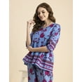 thumbnail image 5 of Moomaya Printed 2 Pcs Coord Set For Women, Cotton Top With Pants For Summers, 5 of 9