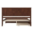 thumbnail image 4 of AFI Madison King Wood Platform Bed with Matching Footboard and Twin XL Trundle, Walnut, 4 of 9