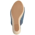 thumbnail image 6 of Journee Womens Yari Platform Espadrille Wedge Sandals, 6 of 10