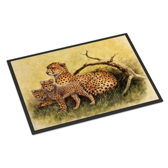 Cheetahs by Daphne Baxter Doormat 24x36
