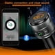 thumbnail image 4 of Bluetooth FM Transmitter, QC3.0 Car Radio Adapter with 2 USB Chargers Microphone (Black), 4 of 5