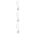 thumbnail image 1 of Lámpara de cadena de tracción Wosthever Cristal Transparente, 1 of 1