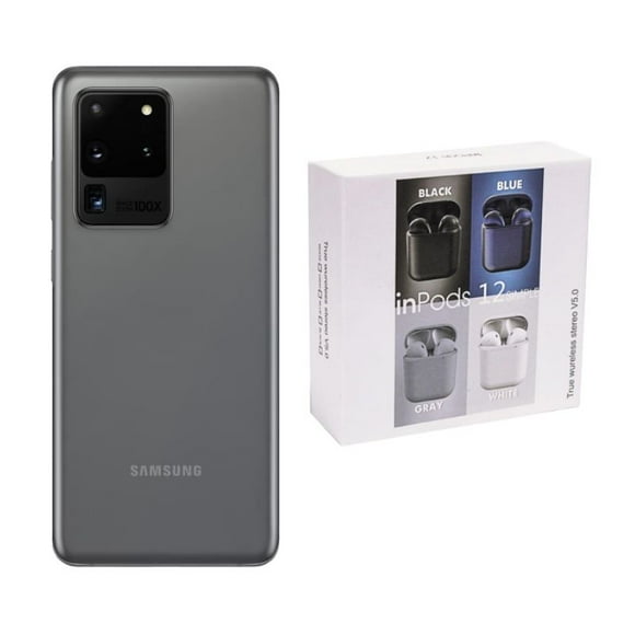 Samsung S20 Ultra 128GB Gris Reacondicionado + Audífonos Genéricos Samsung Galaxy S20 ULTRA