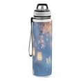 thumbnail image 2 of BZSMCE Sport Bottle Butterfly Among Glowing Lights Outdoor sports Water Bottle Size: 10.4x3in, 2 of 7