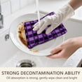thumbnail image 7 of 4 Pcs Funny Kitchen Towels,Halloween Purple Checkered Ghosts and Icons Microfiber Dish Towels,Kitchen Tea Towels,Kitchen Towel Set (18" X 26"), 7 of 7