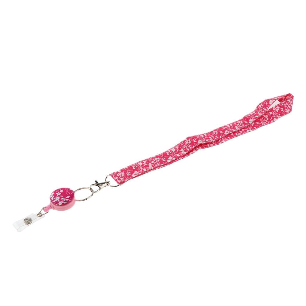 Cordon Badge Et Porte-Clés Téléphone - Strass Cristal Rose (Modèle 16) - Neuf