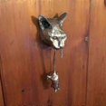 thumbnail image 5 of Handmade Door Handle Cat And Mouse Wall Mounted Cat Door Handle Sculpture Front Door Decoration, 5 of 5