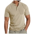 thumbnail image 2 of Hauts de Performance à Manches Courtes pour Usage Quotidien - Chemise Décontractée Intemporelle Unie pour Hommes, 2 of 4