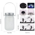 thumbnail image 2 of Solar Lantern Fairy Lights 2PCS IP65 Waterproof Solar Jar Lights with 2 Fairy Cards Handles Auto On/Off Glass Jar Fairy Light, 2 of 8