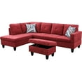 thumbnail image 2 of Monica 3 Piece Left Facing Sectional Sofa Set With Ottoman, 2 of 5