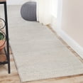 thumbnail image 2 of Superior Aero Hand-Braided Wool Runner, 2’ 6" x 8', Light Grey, 2 of 8