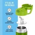 thumbnail image 4 of THERMOS FUNTAINER Botella de agua con pajita - 12 onzas - Botella de agua aislada al vacío de acero inoxidable para niños con tapa, 4 of 4