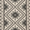 thumbnail image 5 of SAFAVIEH Veranda Magna Southwestern Indoor/Outdoor Area Rug, 6'7" x 9'6", Ivory/Slate, 5 of 7