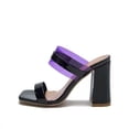 thumbnail image 4 of Sandalias Mujer Moda Jelly Tacones altos cuadrados Zapatillas de empalme de color Zapatos casuales Wmkox8yii  ytu4235, 4 of 7