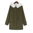 thumbnail image 4 of Manteau de Mode pour Femmes Mi-Long Veste d'Hiver Cardigan Fantaisie Automne Manches Longues, 4 of 7