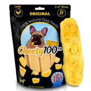 Cheesy100 (6xL, 1lb) American Yak Cheese Chews for Dogs, (pH 6.0), 6xL, 16oz/1lb