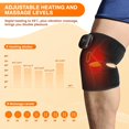 thumbnail image 2 of Biwat Knee Brace with Heat and Vibration, 3 in 1 Heated Knee Brace Shoulder Heating Pads Elbow Brace, Cordless Heat Pad for Knee, to Keep Knee Warmers, 2 of 4