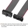 thumbnail image 4 of Unique Bargains IDC 12Pin Flat Ribbon Cable, 1.27mm Pitch FC to FC Connector 20cm Length Grey Jumper Wire Computer DVD, 4Pcs, 4 of 5