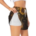 thumbnail image 3 of Lsque Rustic Sunflower Bouquet Printed Women's Running Shorts with Liner Pockets,Elastic Quick Dry Workout Athletic Gym Yoga Shorts,Womens High Waist Shorts-Small, 3 of 9