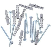 10 Sets Bolts Drywall Tv Mounting Anchors for Brick Heavy Hexagon Expansion Screw Point Carbon Steel