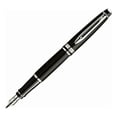 thumbnail image 2 of Pluma estilográfica Waterman Expert, punta mediana, negro mate con detalles cromados (S0951860) Waterman Unisex, 2 of 2