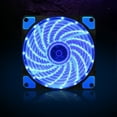 thumbnail image 3 of EGNMCR 15 LED Light Quite 120mm 12V 4Pin PC Computer Case Cool Fan Mod Cooling Fan, 3 of 3