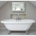 thumbnail image 2 of Windsor 60 Inch Acrylic Double Ended Clawfoot Tub - Rim Faucet Drillings - Ball & Claw Feet, 2 of 2