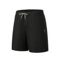 thumbnail image 2 of AXXD Men Shorts Casual Black Summer Solid Breathable Beach Shorts Sports Shorts Elasticated Lace-up Trousers Clearance, 2 of 7