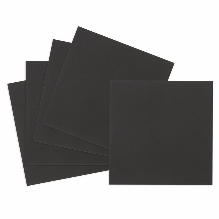 12x12 Cardstock Paper Pack - 110 lb Black Cardstock Scrapbook Paper - Heavy  Duty Double Sided Card Stock for Crafts, Embossing, Cardmaking - 40 Sheets
