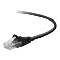 thumbnail image 1 of Belkin - Patch cable - TAA Compliant - RJ-45 (M) to RJ-45 (M) - 5 ft - UTP - CAT 5e - molded, snagless, stranded - black, 1 of 2