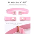 thumbnail image 3 of AWAYTR 3 Pcs Children Magnetic Buckle Elastic Belts Easy Wear Adjustable Stretch Belt for Toddler Boys Girls Pants, 3 of 7