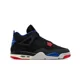 thumbnail image 1 of MENS A i r-Jor-dan 4 RETRO_BLACK/FIRE RED-DEEP ROYAL BLUE FV5029-003-SIZE 10, 1 of 5