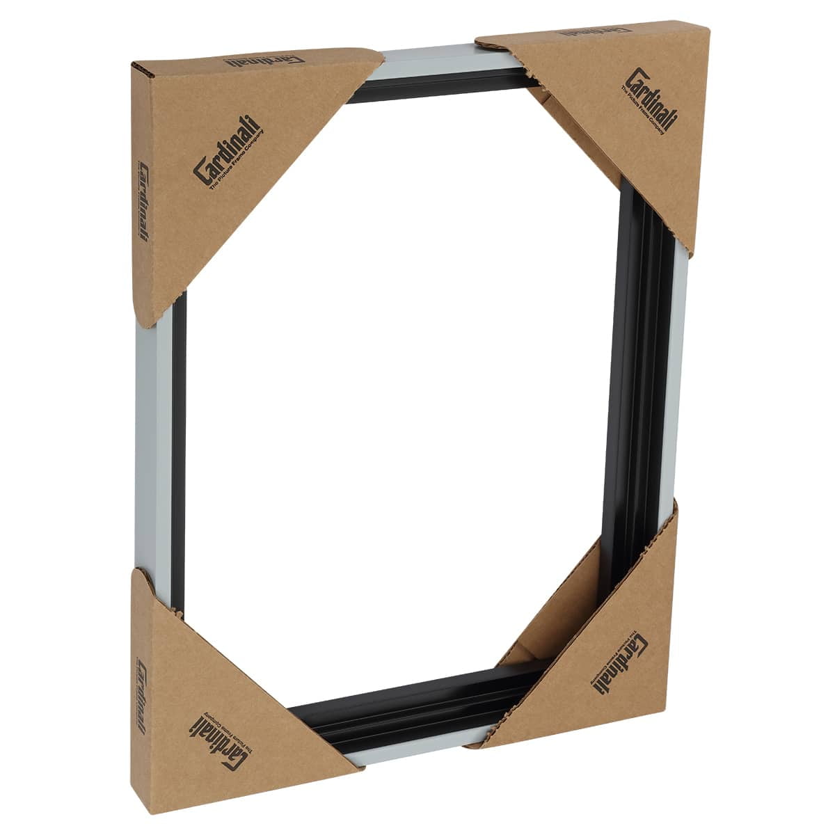 Cardinali Renewal Core Floater Frame, Cool Gray, 18x24", For 3/4 Deep Canvas, 4 Pack - Open Back Floating Canvas Frames, No Glass or Backing, Hardware Included Floating Canvas Illusion Frame