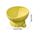 thumbnail image 3 of Uklsqma Multi-Color Plastic Elevated Cat Bowl | Tilted Rim Neck-Relief Design | Non-Slip Stable Base | Large Diameter Pet Food and Water Dish | Easy to Clean Durable Puppy Feeding Bowl, 3 of 6
